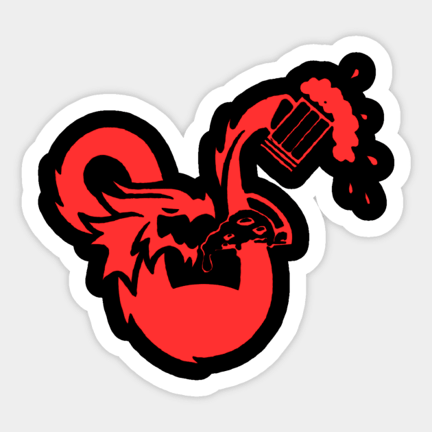 Dungeons and Deep dish Sticker by Lee's Tees